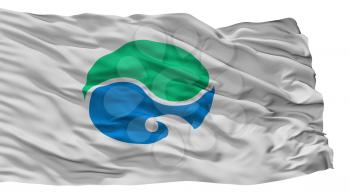 Hamamatsu City Flag, Country Japan, Shizuoka Prefecture, Isolated On White Background, 3D Rendering