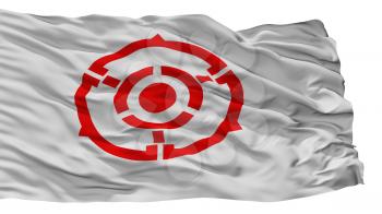 Hanno City Flag, Country Japan, Saitama Prefecture, Isolated On White Background, 3D Rendering
