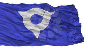 Hidaka City Flag, Country Japan, Saitama Prefecture, Isolated On White Background, 3D Rendering