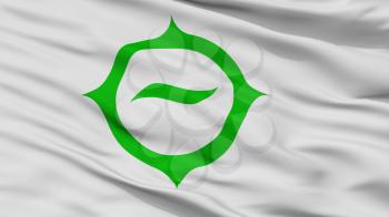 Hino City Flag, Country Japan, Tokyo Prefecture, Closeup View, 3D Rendering