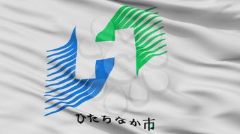 Hitachinaka City Flag, Country Japan, Ibaraki Prefecture, Closeup View, 3D Rendering