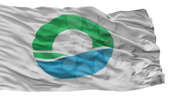 Hokota City Flag, Country Japan, Ibaraki Prefecture, Isolated On White Background, 3D Rendering