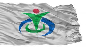Honjo City Flag, Country Japan, Saitama Prefecture, Isolated On White Background, 3D Rendering