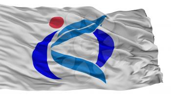 Ichikikushikino City Flag, Country Japan, Kagoshima Prefecture, Isolated On White Background, 3D Rendering