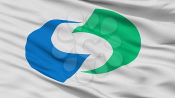 Ichinoseki City Flag, Country Japan, Iwate Prefecture, Closeup View, 3D Rendering