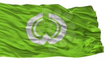 Iiyama City Flag, Country Japan, Nagano Prefecture, Isolated On White Background, 3D Rendering