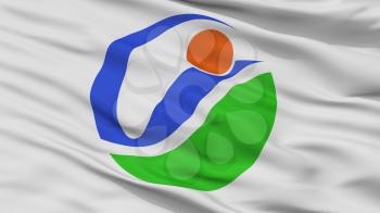 Imabari City Flag, Country Japan, Ehime Prefecture, Closeup View, 3D Rendering