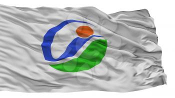 Imabari City Flag, Country Japan, Ehime Prefecture, Isolated On White Background, 3D Rendering