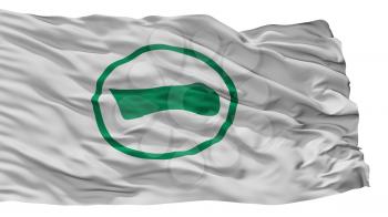 Inuyama City Flag, Country Japan, Aichi Prefecture, Isolated On White Background, 3D Rendering