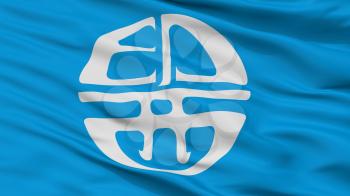 Inzai City Flag, Country Japan, Chiba Prefecture, Closeup View, 3D Rendering