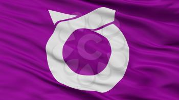 Itoman City Flag, Country Japan, Okinawa Prefecture, Closeup View, 3D Rendering