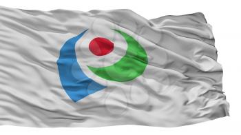 Iwata City Flag, Country Japan, Shizuoka Prefecture, Isolated On White Background, 3D Rendering