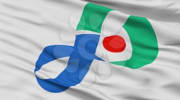 Iyo City Flag, Country Japan, Ehime Prefecture, Closeup View, 3D Rendering