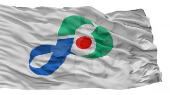 Iyo City Flag, Country Japan, Ehime Prefecture, Isolated On White Background, 3D Rendering