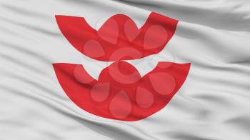Izumo City Flag, Country Japan, Shimane Prefecture, Closeup View, 3D Rendering