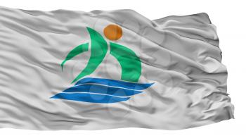 Kami City Flag, Country Japan, Kochi Prefecture, Isolated On White Background, 3D Rendering