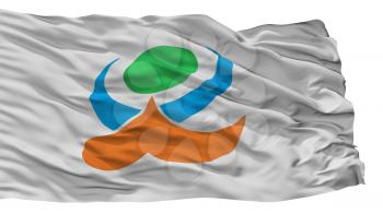 Kami City Flag, Country Japan, Kumamoto Prefecture, Isolated On White Background, 3D Rendering