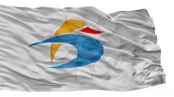 Kamogawa City Flag, Country Japan, Chiba Prefecture, Isolated On White Background, 3D Rendering
