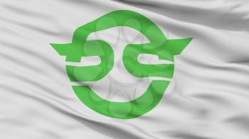 Kasai City Flag, Country Japan, Flag Prefecture, Closeup View, 3D Rendering