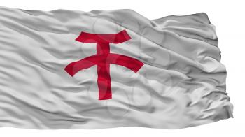 Kishiwada City Flag, Country Japan, Osaka Prefecture, Isolated On White Background, 3D Rendering