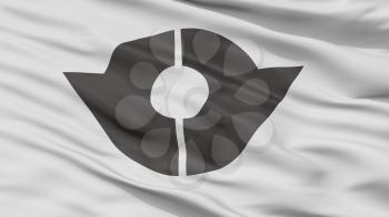 Kita City Flag, Country Japan, Tokyo Prefecture, Closeup View, 3D Rendering