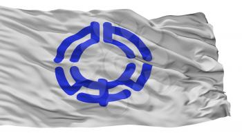 Kitamoto City Flag, Country Japan, Saitama Prefecture, Isolated On White Background, 3D Rendering