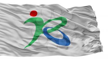 Kobayashi City Flag, Country Japan, Miyazaki Prefecture, Isolated On White Background, 3D Rendering