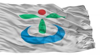 Koga City Flag, Country Japan, Ibaraki Prefecture, Isolated On White Background, 3D Rendering