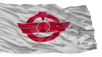 Konan City Flag, Country Japan, Aichi Prefecture, Isolated On White Background, 3D Rendering