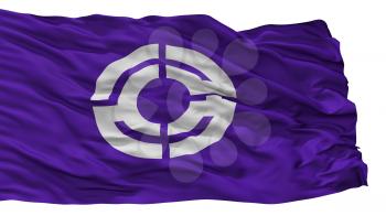 Konosu City Flag, Country Japan, Saitama Prefecture, Isolated On White Background, 3D Rendering