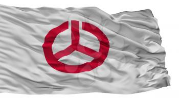 Koriyama City Flag, Country Japan, Fukushima Prefecture, Isolated On White Background, 3D Rendering