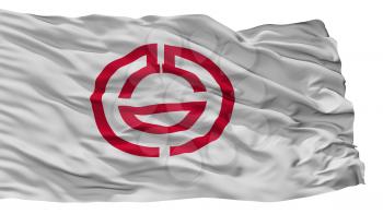 Kumagaya City Flag, Country Japan, Saitama Prefecture, Isolated On White Background, 3D Rendering