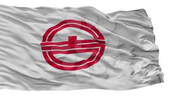 Kurayoshi City Flag, Country Japan, Tottori Prefecture, Isolated On White Background, 3D Rendering
