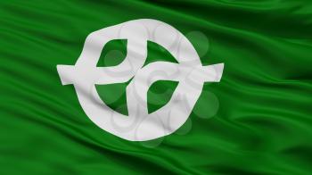 Kyotanabe City Flag, Country Japan, Kyoto Prefecture, Closeup View, 3D Rendering