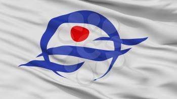Kyotango City Flag, Country Japan, Kyoto Prefecture, Closeup View, 3D Rendering