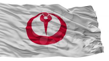 Maizuru City Flag, Country Japan, Kyoto Prefecture, Isolated On White Background, 3D Rendering