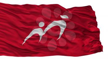 Miyoshi City Flag, Country Japan, Hiroshima Prefecture, Isolated On White Background, 3D Rendering
