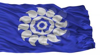 Muko City Flag, Country Japan, Kyoto Prefecture, Isolated On White Background, 3D Rendering