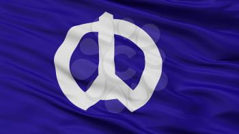 Nakano City Flag, Country Japan, Tokyo Prefecture, Closeup View, 3D Rendering