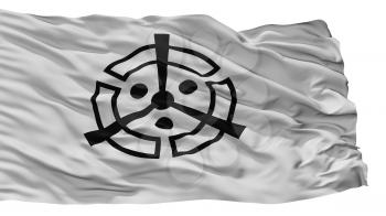 Nakatsu City Flag, Country Japan, Oita Prefecture, Isolated On White Background, 3D Rendering