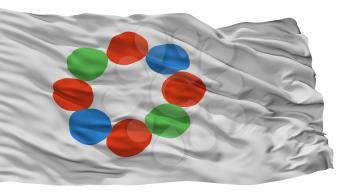 Nanto City Flag, Country Japan, Toyama Prefecture, Isolated On White Background, 3D Rendering