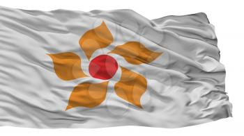Nikko City Flag, Country Japan, Tochigi Prefecture, Isolated On White Background, 3D Rendering