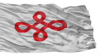 Nishio City Flag, Country Japan, Aichi Prefecture, Isolated On White Background, 3D Rendering