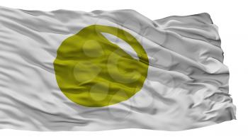 Noboribetsu City Flag, Country Japan, Hokkaido Prefecture, Isolated On White Background, 3D Rendering