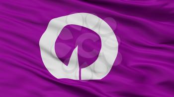 Noda City Flag, Country Japan, Chiba Prefecture, Closeup View, 3D Rendering