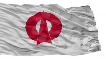 Oda City Flag, Country Japan, Shimane Prefecture, Isolated On White Background, 3D Rendering