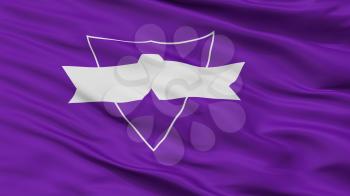 Odate City Flag, Country Japan, Akita Prefecture, Closeup View, 3D Rendering