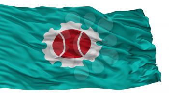 Ojiya City Flag, Country Japan, Niigata Prefecture, Isolated On White Background, 3D Rendering