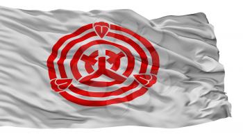 Okazaki City Flag, Country Japan, Aichi Prefecture, Isolated On White Background, 3D Rendering
