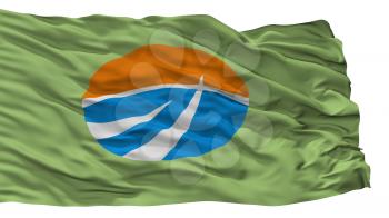 Omaezaki City Flag, Country Japan, Shizuoka Prefecture, Isolated On White Background, 3D Rendering